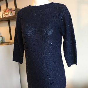 Women's CLUB MONACO Navy Sweater Dress, size XS